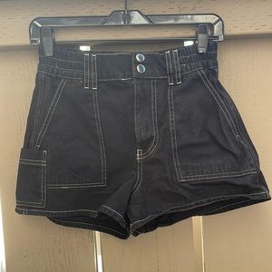 USED Urban Outfitters women’s short, black denim color, size S.
